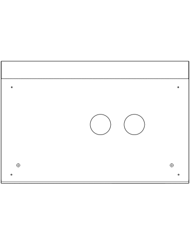 Kit for flush-mounted cladding